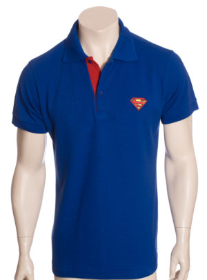 Camisa Polo Azul Superman