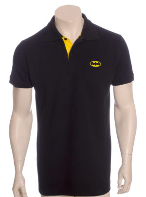 Camisa Polo Batman Preta