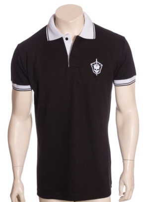 Camisa Polo Preta Caveira Adaga