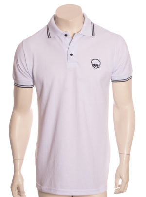 Camisa Polo Branca Caveira