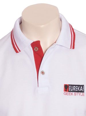 Camisa Polo Branca Geek Eureka