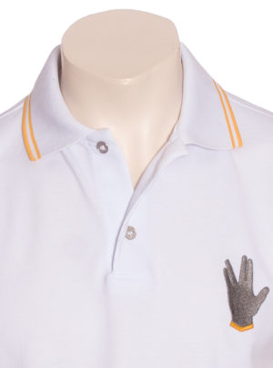 Camisa Polo Star Trek Saudação Vulcana