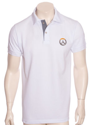 Camisa Polo Branca Overwatch