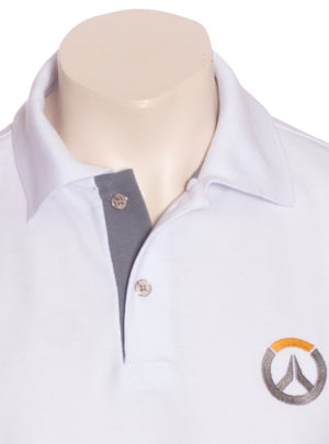 Camisa Polo Branca Overwatch