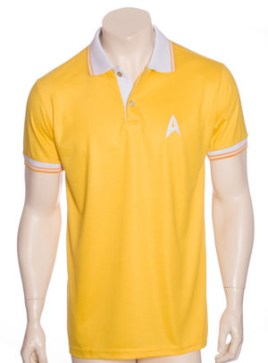 Camisa Polo Star Trek Amarela