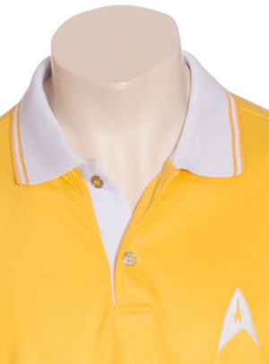 Camisa Polo Star Trek Amarela